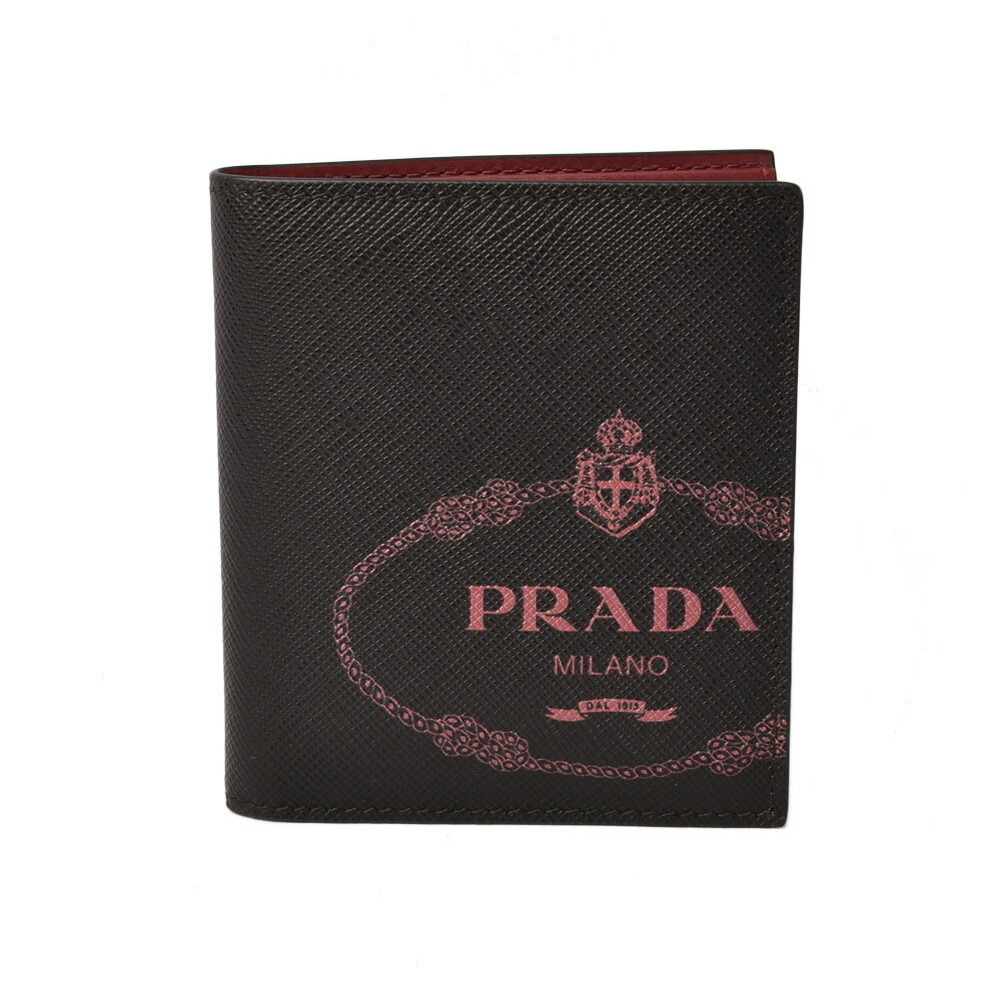 Prada Folding Wallet Black Ruby - image 1